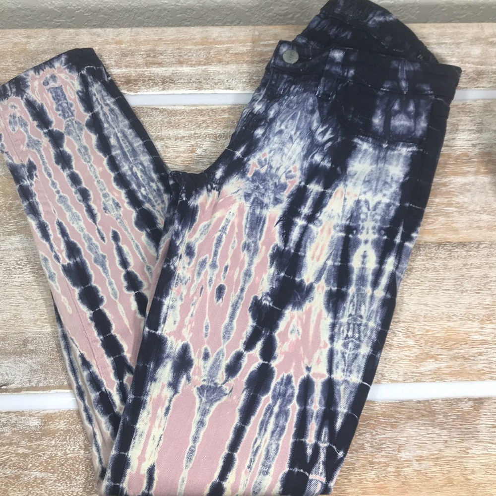 Guess Brittney Skinny Ankle Tie Dye Jeans Size 26